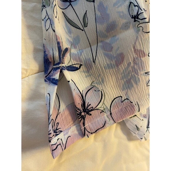 Donkenny Women's XL Floral Button-Down Top Pastel Colors - Picture 10 of 12